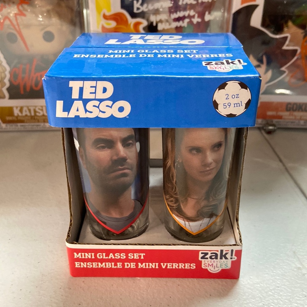 Ted Lasso Mini Glass Set, Brand New 🔥